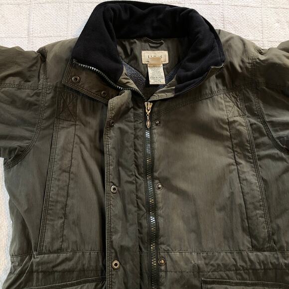 VTG LL Bean Women’s Polartec Thinsulate Lined Utility Jacket Med P Outdoors 90s - Picture 12 of 16